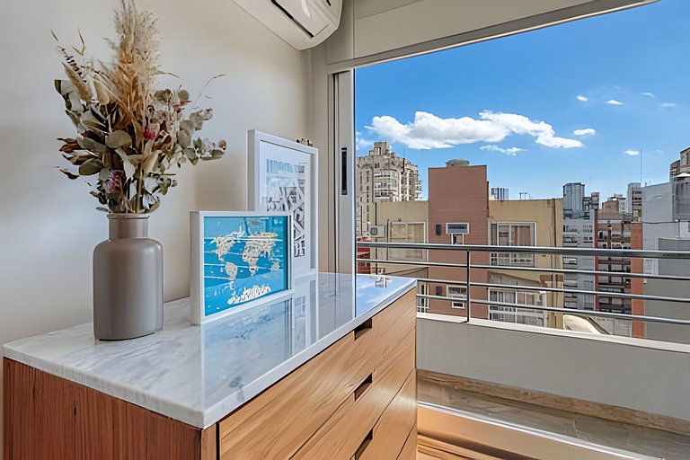 Sunny apt. in Nuñez/Belgrano w/ balcony & washer
