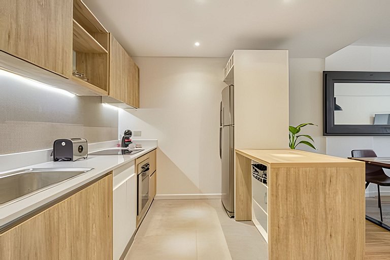 1BR Apt. Belgrano w/ Pool, Gym, Laundry, Kids Club