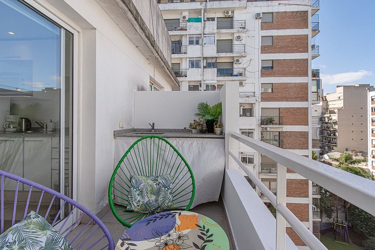 1BR Apt in the heart of Palermo w/ Pool & Laundry